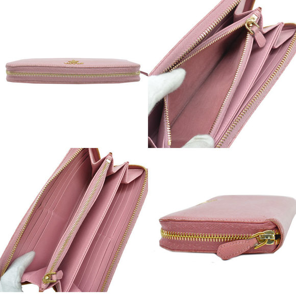 Prada long pink Wallet leather - Picture 1 of 3